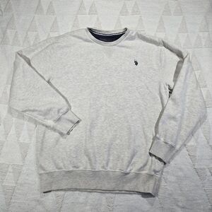 U.S. Polo Assn. Light Gray Crewneck Sweater
